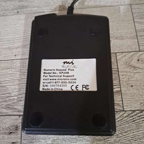 Micro Innovations KP25B Numeric Plus Keypad USB Black - Picture 5 of 6